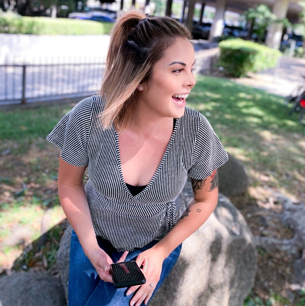 Black and white top
